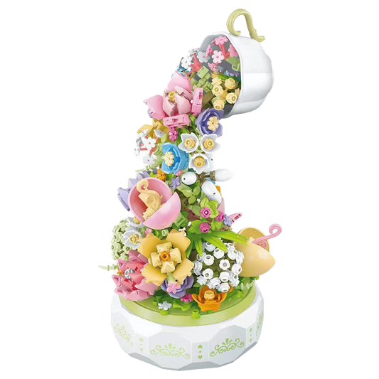 Floral Charm Tea Melody Music Box