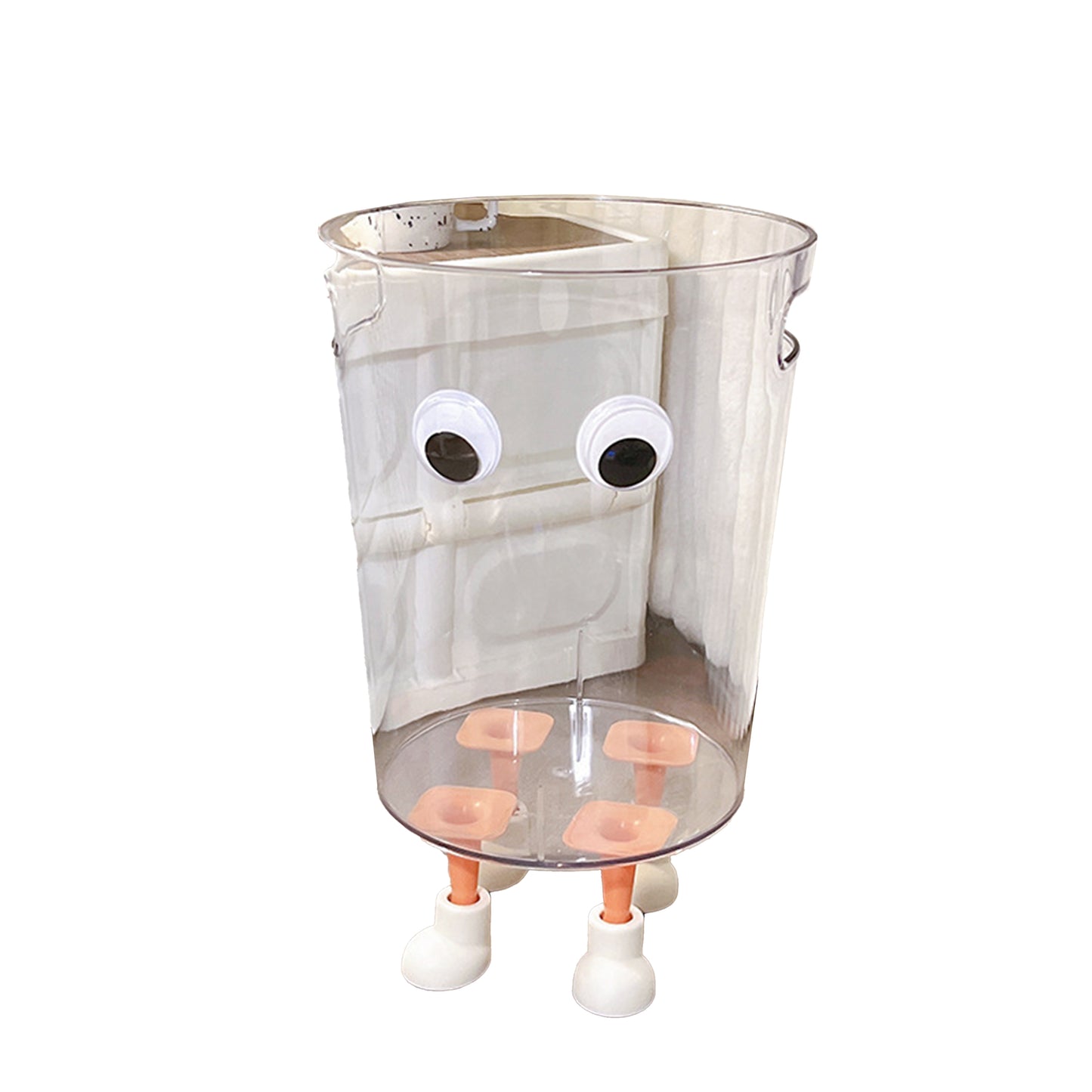 DIY Trash Can Butler-Feet, Hands and Face