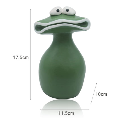 Frog Statues for Garden Big Mouth Frog Statues Waterproof Handmade,Outdoor Frog Decoration Garden Frog Statues Suitable for Decorating Courtyards, Balconies, and Lawns - Animal Gardening Gifts