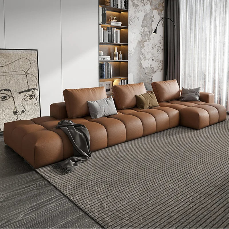 Italian design cream style fabric sofa