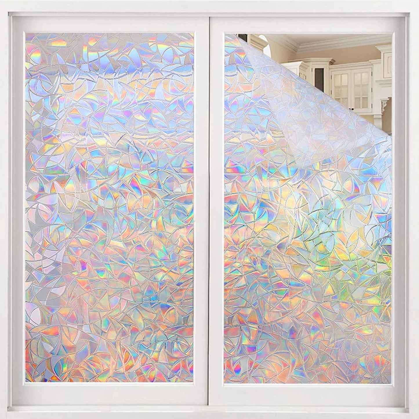 Rainbow Window Film for Glass Door Heat Control Anti UV